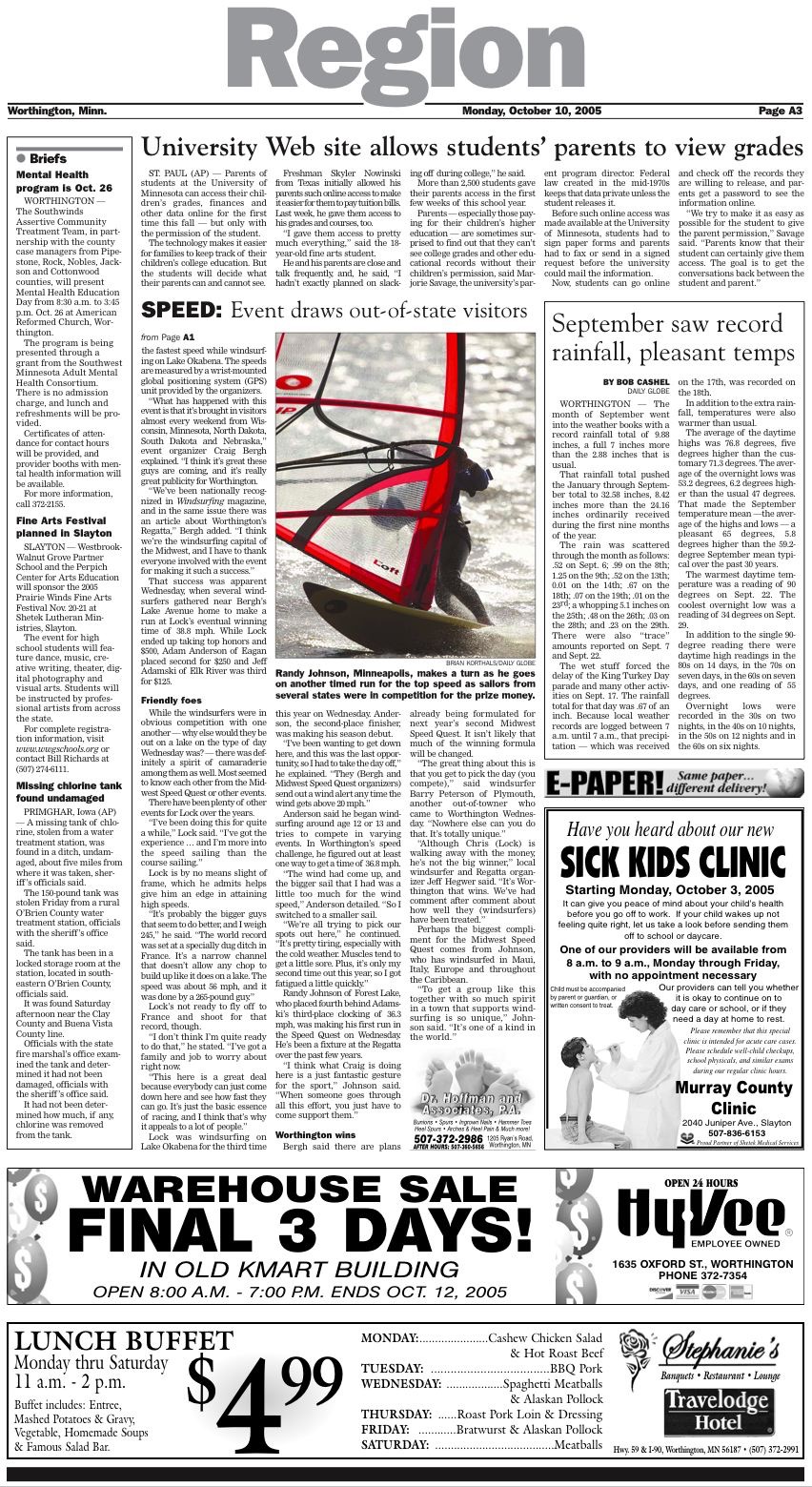 October 10, 2005 page 1